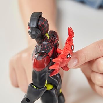 MixMashers Marvel Miles Morales Spider-Man Karıştır ve Eşleştir Aksiyon Figürü ve Aksesuarları