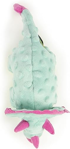 Vista 35 de goDog Dinos Spike Squeaky - Juguete de peluche para perro, tecnología Chew Guard, verde, pequeño Dinos Bruto (Púrpura)