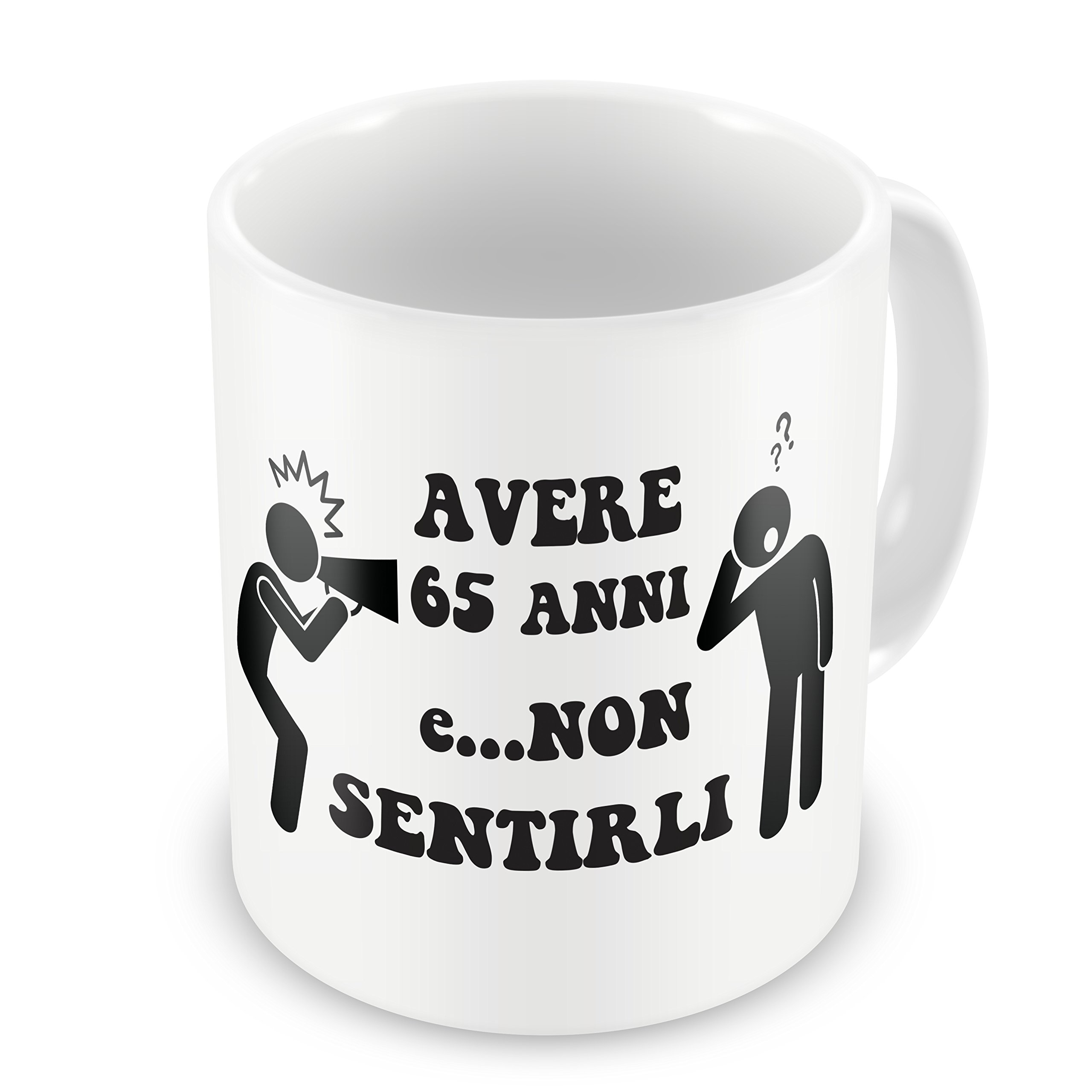 65 anni di compleanno, tazza con scritta divertente, idea regalo per il 65° compleanno