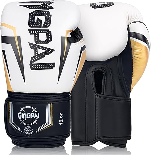 Miniatura 19 de Guantes de boxeo, entrenamiento de boxeo profesional, guantes de kickboxing para hombres, mujeres, adultos, niños, acolchado de varias capas, para