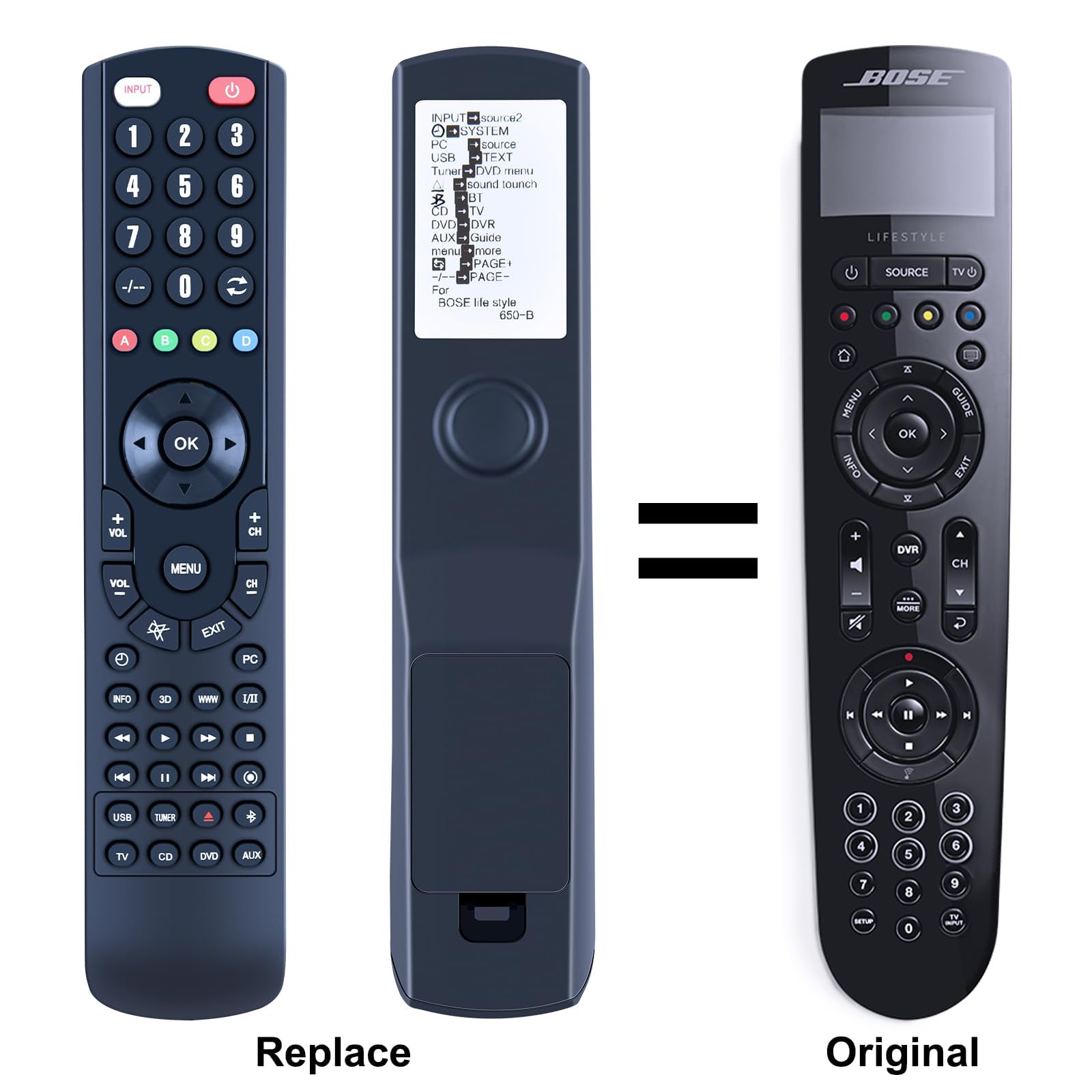 Nouvelle Télécommande de Remplacement Compatible avec Bose Lifestyle 650/600 Media Center 743877-0010