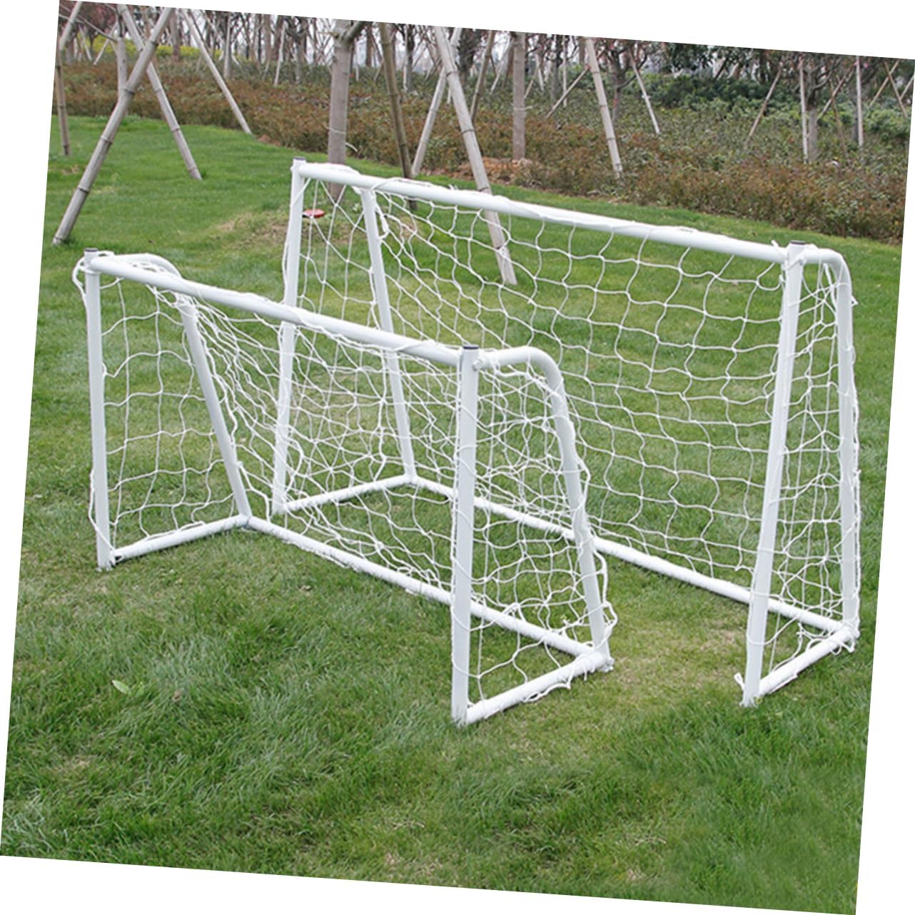 2pcs Durable Football Soccer Goal Net Outdoor Sports Training Match Accessories for School Use Fits Players Design for Performance