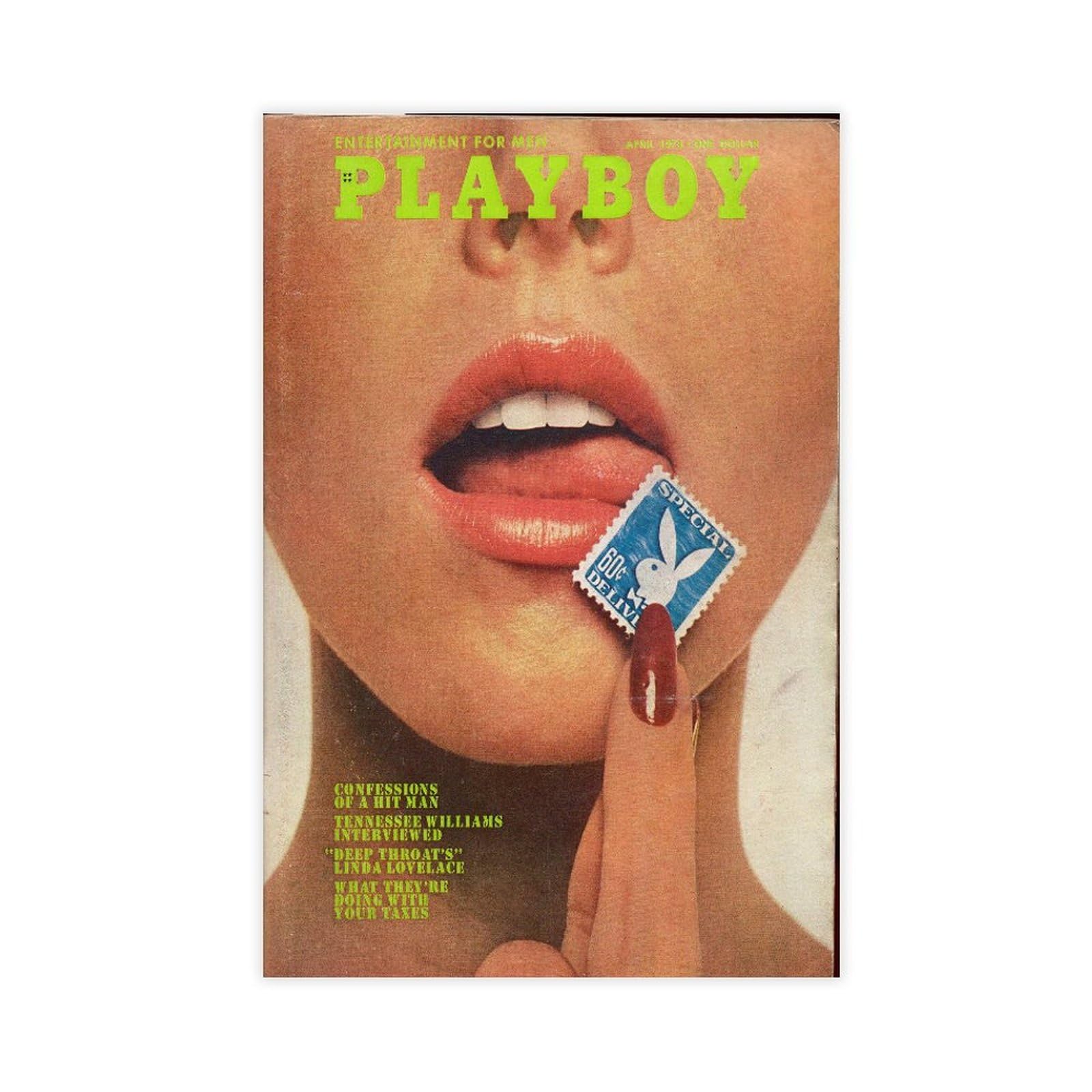 Playboy Poster Cover (7) Canvas Poster Wall Art Decor Print Picture Paintings for Living Room Bedroom Decoration 24x36inch(60x90cm)