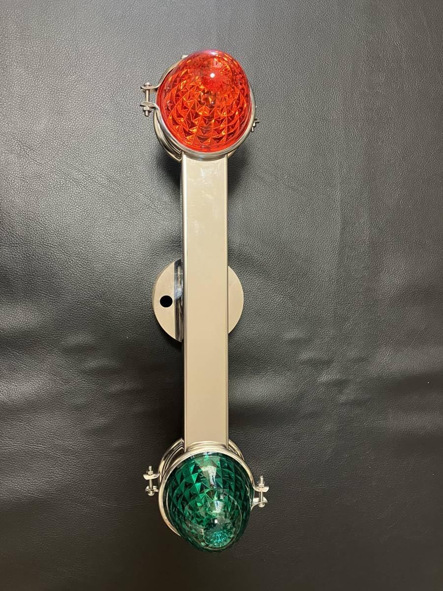 鏡面ステンレス製 中型車用 16インチ ホイールマーカー スピンナー 2個