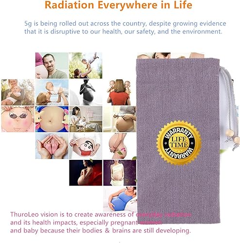 Miniatura 7 de ThuroLeo Faraday - Bolsa de seguridad compatible con iPhone 14 15, funda de seguridad antirradiación para llave de teléfono celular, RFID 5G, EMF,