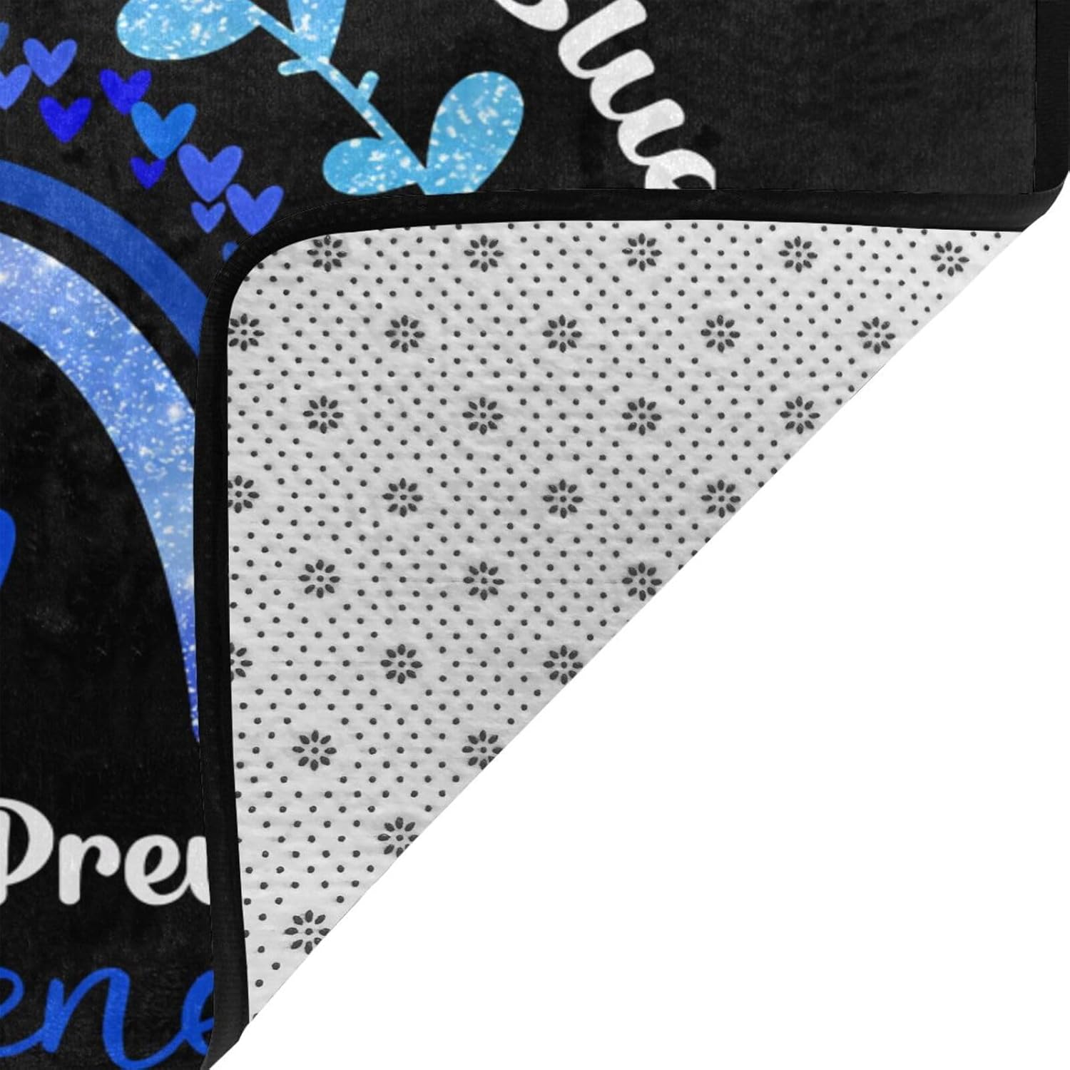 in April Child Abuse Prevention Awareness Luxury Rug for Bedroom Living Room, Area Rubber Backing Non Slip Mat