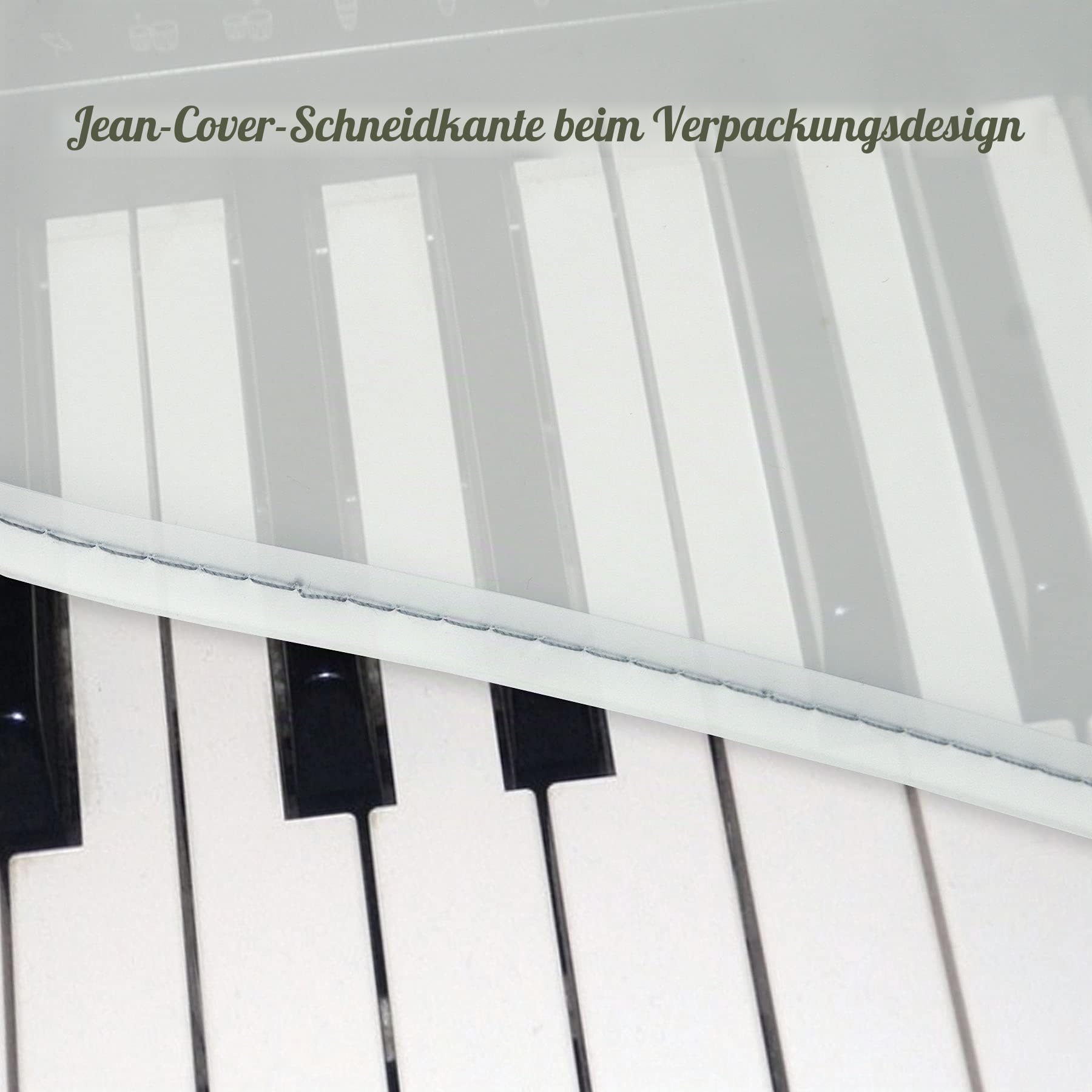 LIGICKY Klavier Tastaturabdeckung für 88 Tastatur Piano Staubschutz, Elektronische Klavier Staub Abdeckung Schutz für Klaviertastatur Klavierschule Keyboard Ständer, Transparentem und Mattiertem