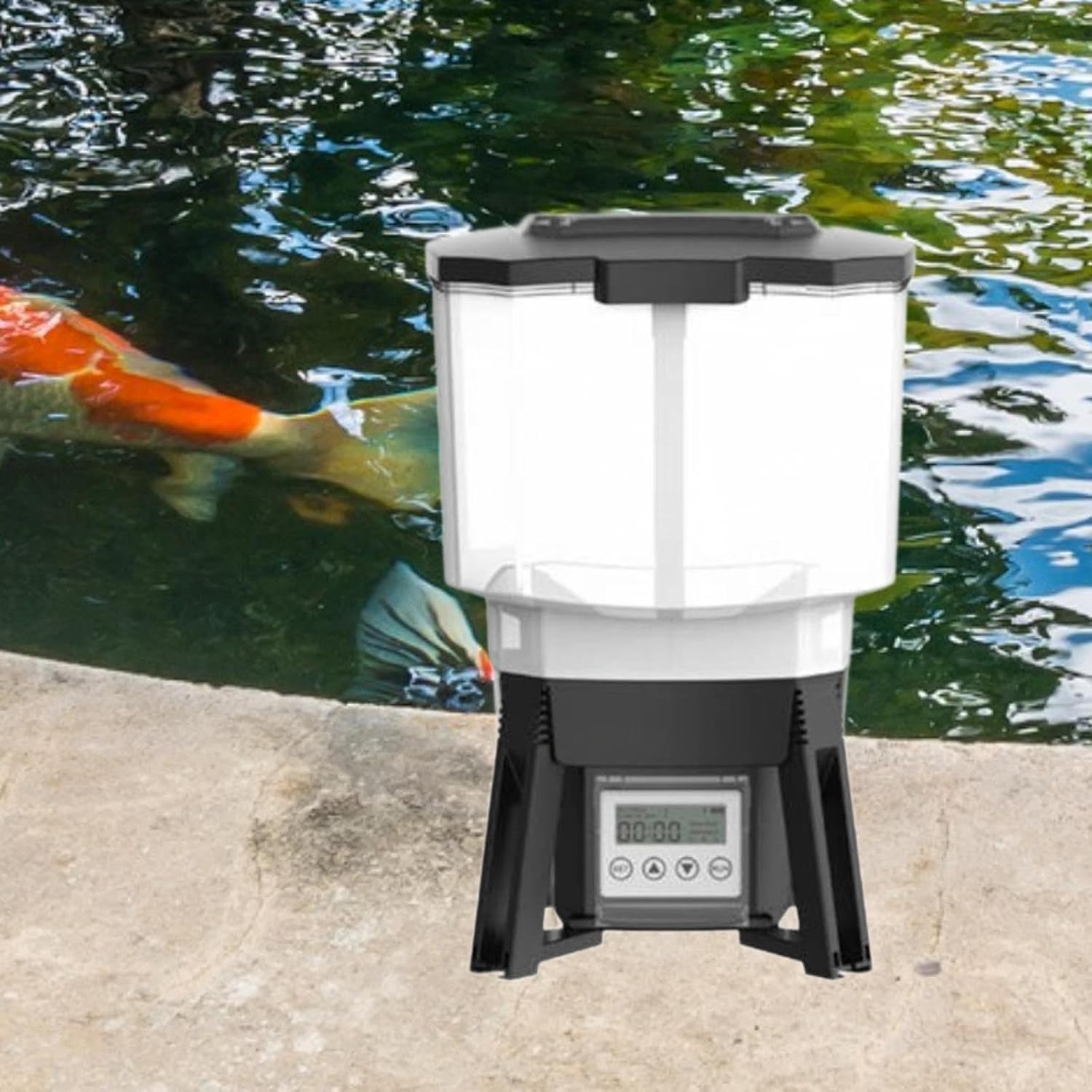 Generic Automatic Fish Feeder, Automatic Turtle Feeder, Timed and Quantitative Fish Feeding Device