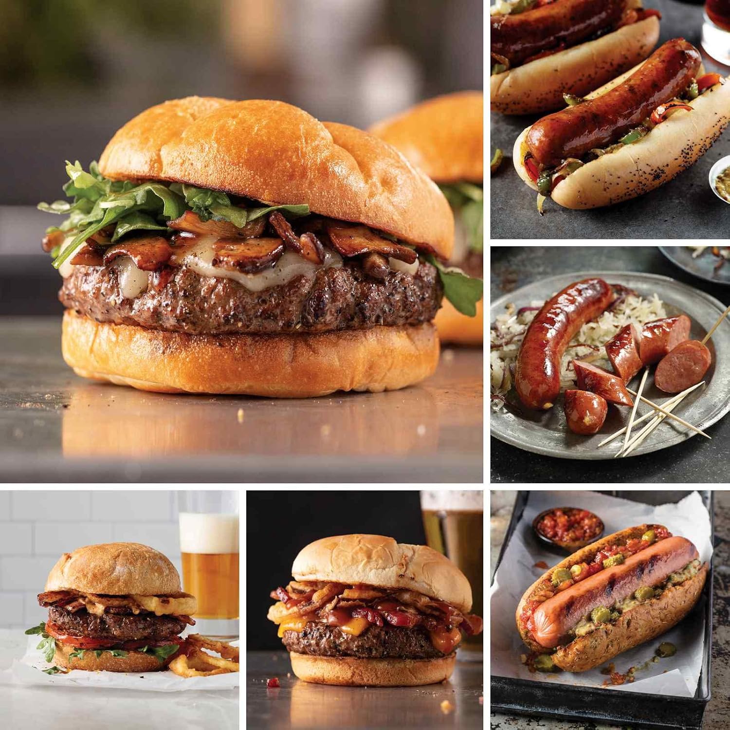 Omaha Steaks The Butcher's Grill Out (PureGround™ Delmonico Burgers, Omaha Steaks