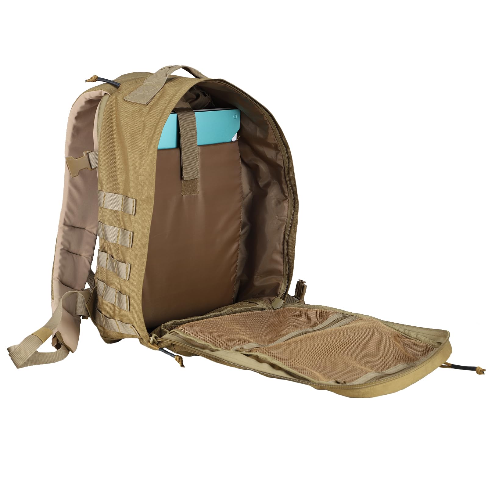 MGFLASHFORCE Molle Mochila Tactica Militar Policial Militares Hombre 30L, Compartimento De Computadora Portátil De 15.6"