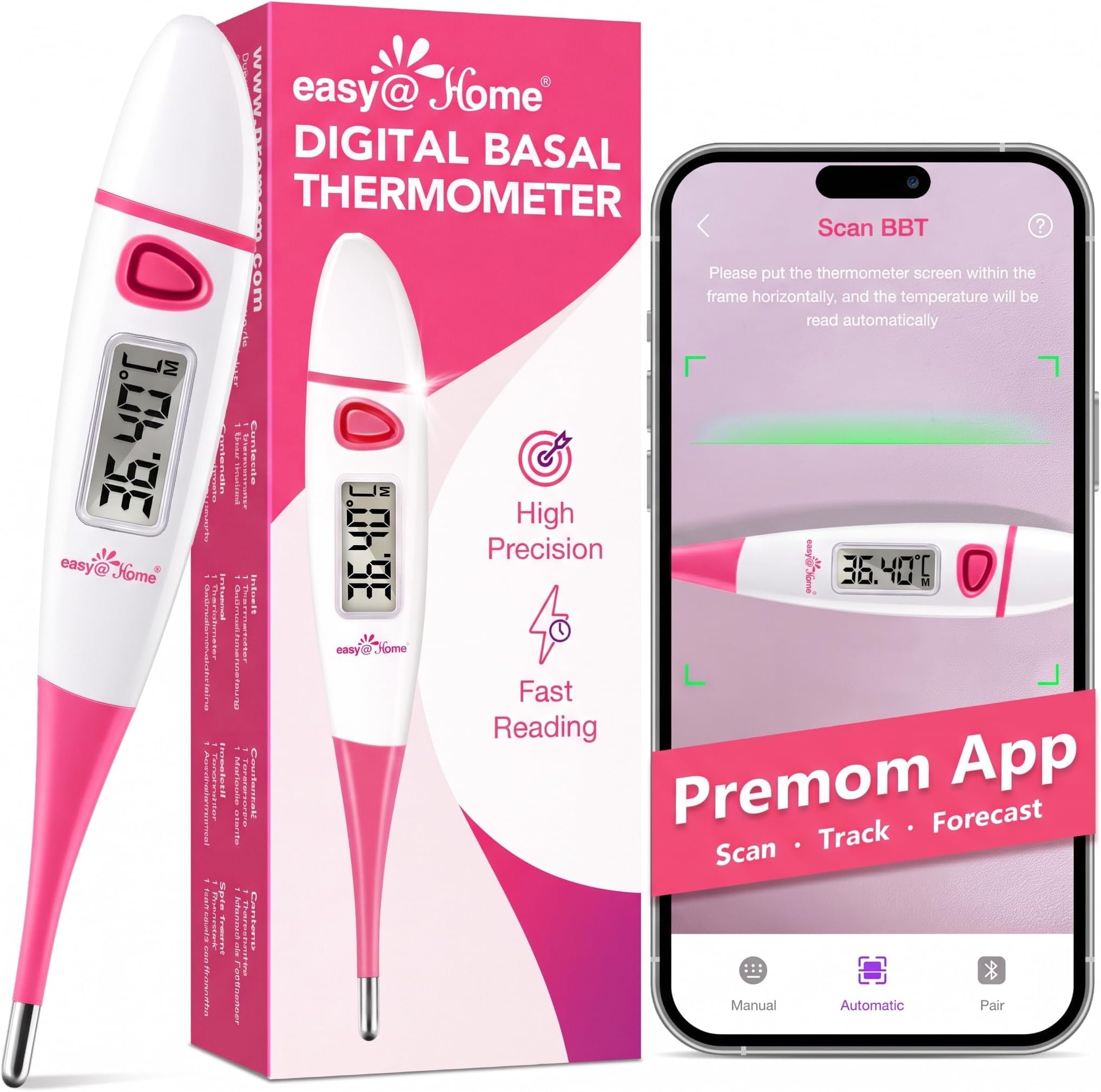 Basal Body Temperature Thermometer, BBT Ovulation Thermometer