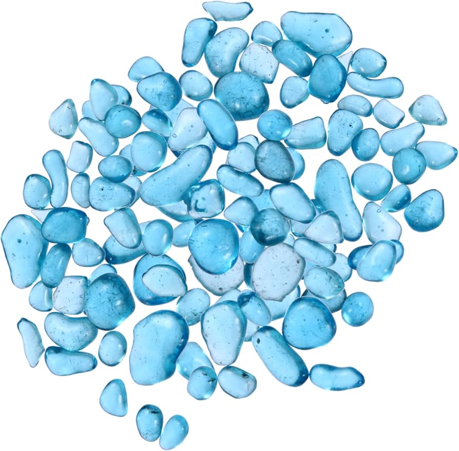 Amazon | MERRYHAPY 1ほうそう彩色水晶石 水族館用装飾 透明ガラス