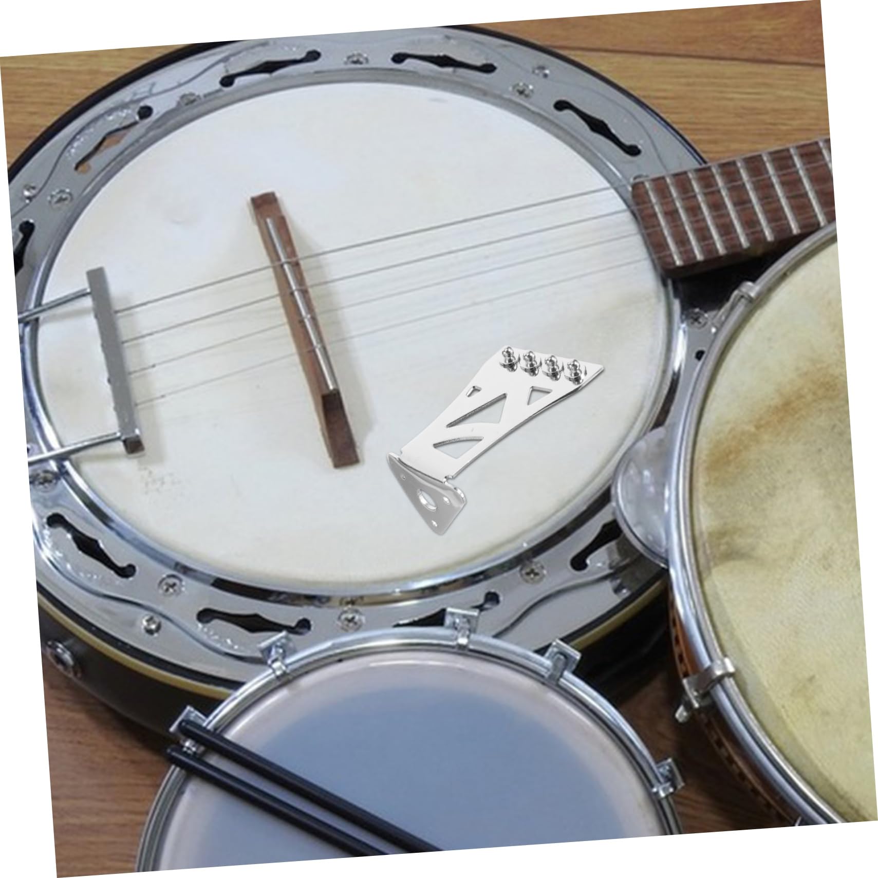 TOYANDONA 3pezzi Piastra Per Corde Banjo Accessorio Per Chitarra Corde Migliora Suono e Sustain Design Classico e Resistente Facile Da Installare