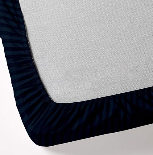 Miniatura 3 de Juego de sábanas de 6 piezas de algodón egipcio de fibra larga de 500 hilos, acabado italiano, se adapta a colchones de hasta 19 pulgadas de