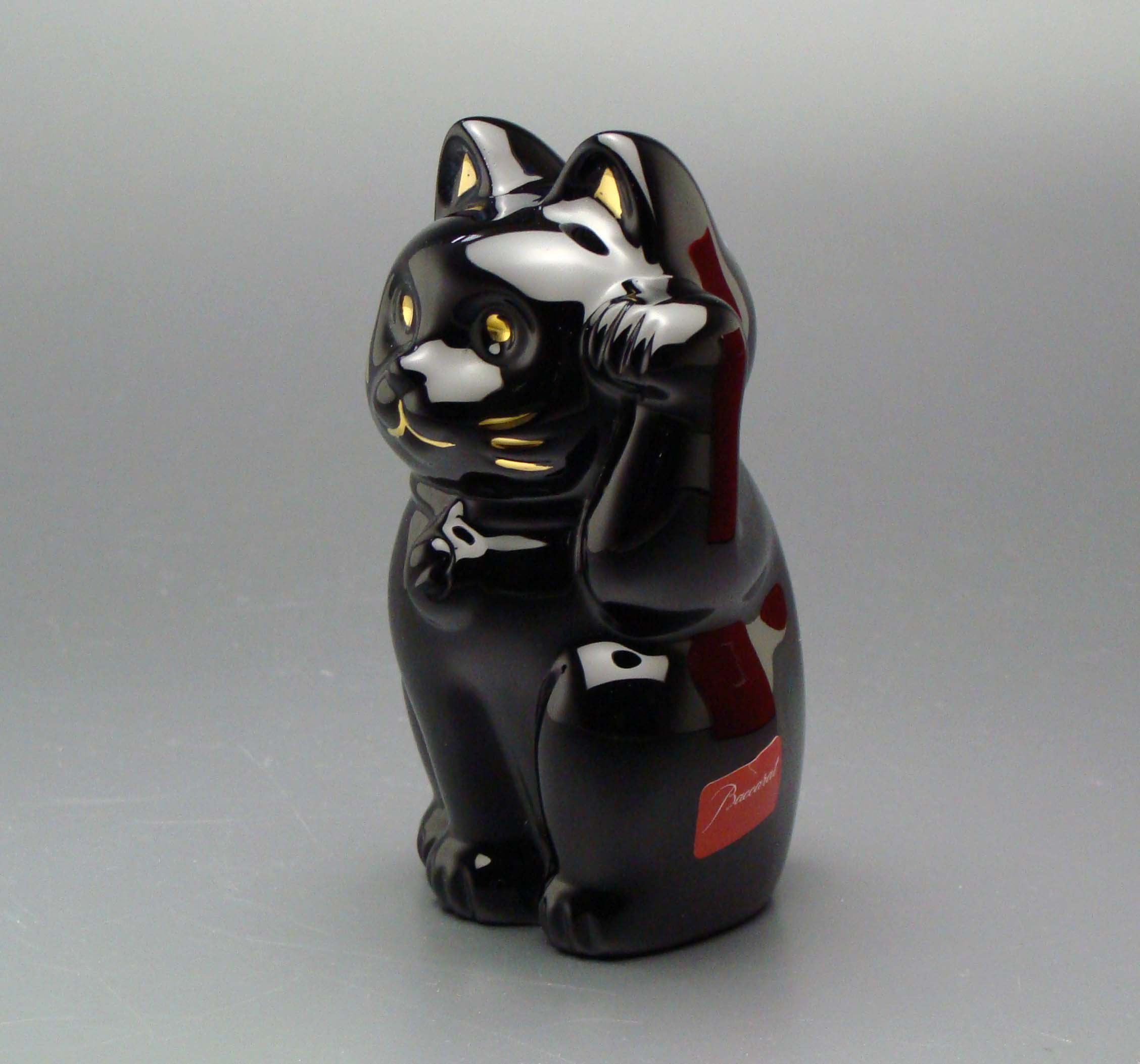 Amazon.co.jp: バカラ(Baccarat) 招き猫 Lucky Cat (ミッドナイト)2607