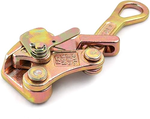 Miniatura 2 de QWORK Tirador de mandíbula de la cuerda de acero del apretón del alambre del agarre del cable de 2 T para la cuerda de alambre, tirando de 4408