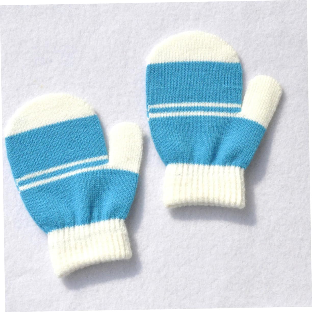 Veemoon 5pairs Boys and Girls Knitting Gloves Comfortable Warm Mitts for Boy Girl for Outdoor Activities Soft Skin-friendly Lining Great for Ages
