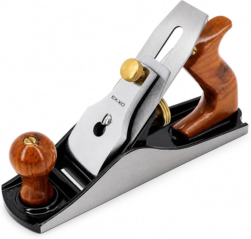 EX-XO No.4 Bench Hand Plane, 9-Inch Wood Planer with 2-Inch Cutter