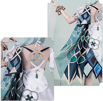 原神　ファルザン　コスプレ衣装　ウイッグ、靴、パニエ込みフルセット Amazon.co.jp: 原神 ファルザン メイド服 コスプレ衣装