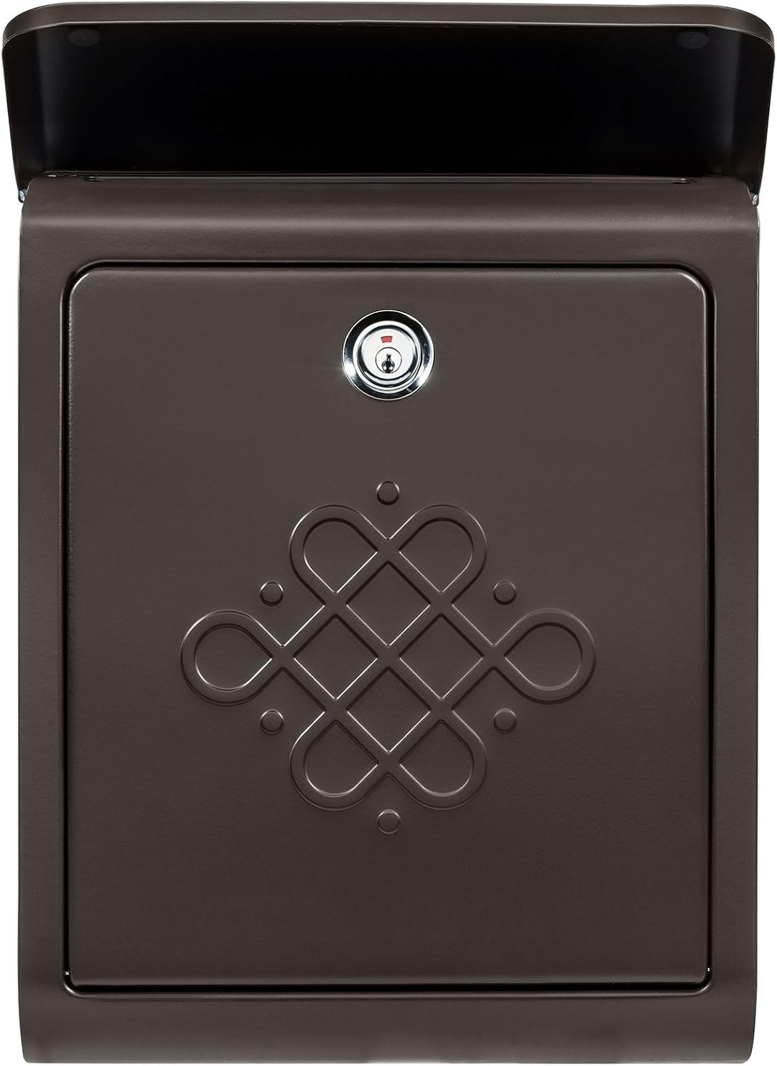 Architectural Mailboxes 2697RZ-10 Bordeaux Locking Wall Mount Mailbox, Small, Rubbed Bronze