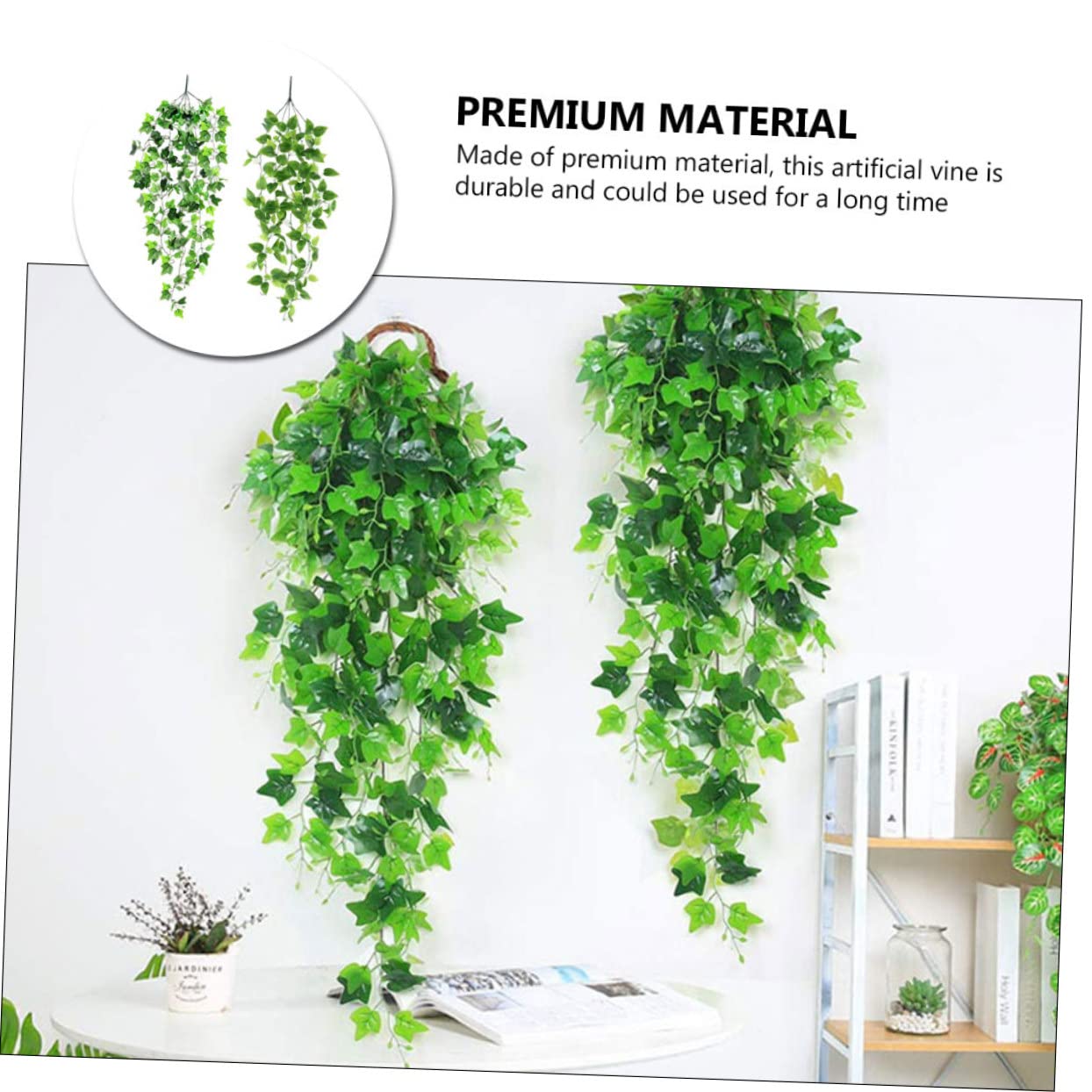 Zerodeko 4piezas Colgantes Artificiales De Rattan Simulado para Decoración De Jardín y Bodas Verde para