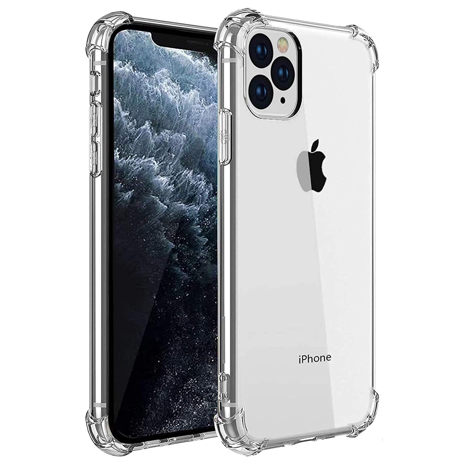 KARTRONICS Compatible with iPhone 11 Pro Transparent Bumper Shock Proof Corner Soft TPU Silicone Flexible Back Case Cover (B09883MRTN) Amazon Price History, Amazon Price Tracker