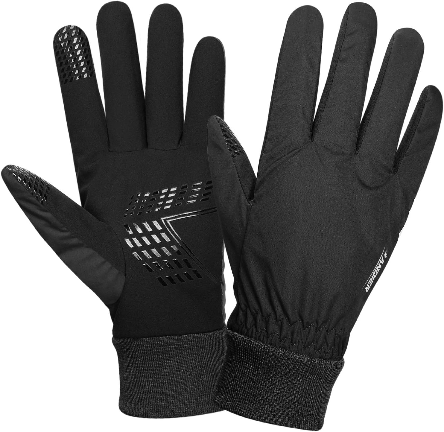 anqier Winter Gloves for Men Women Waterproof Ski Gloves Thermal Gloves 3M Thinsulate Snow Snowboard Cold Weather Gloves