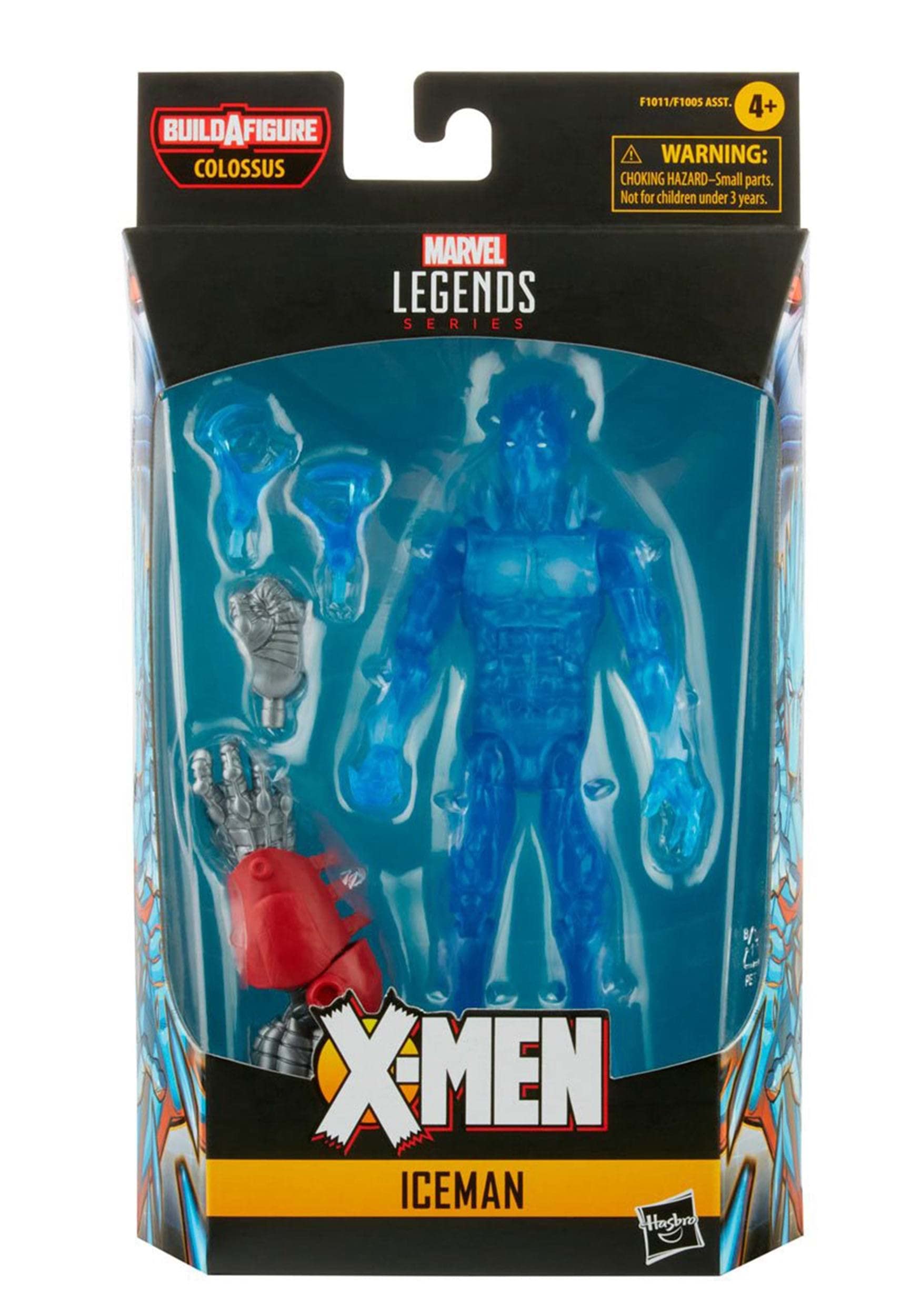Hasbro Marvel Retro 6 Fan Figure - Iceman Action Figure - 80 Years Collection Con Accessorio Ghiaccio