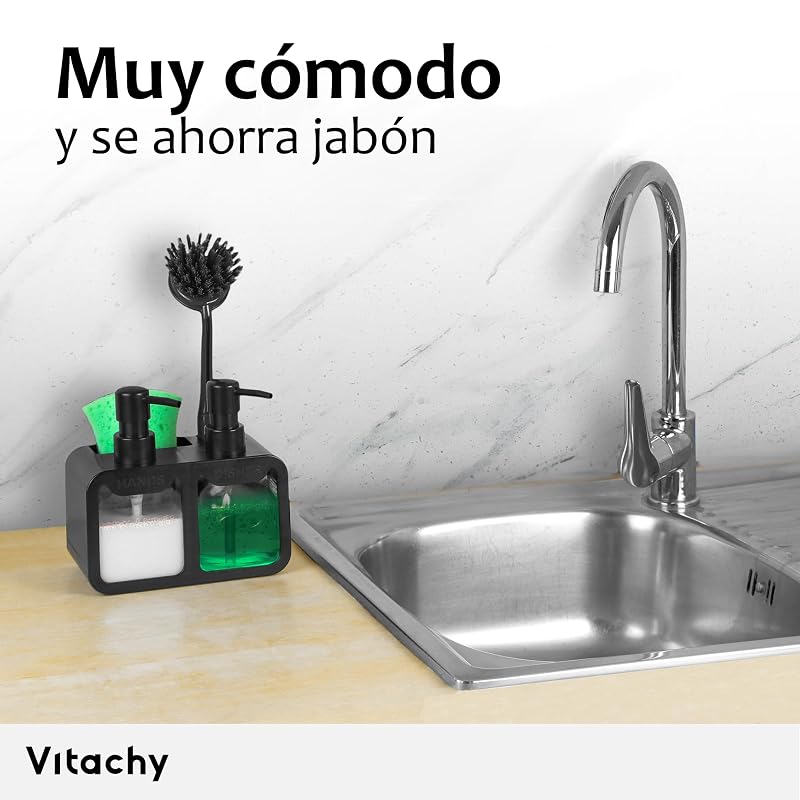 Dispensador doble con organizador - vista 2
