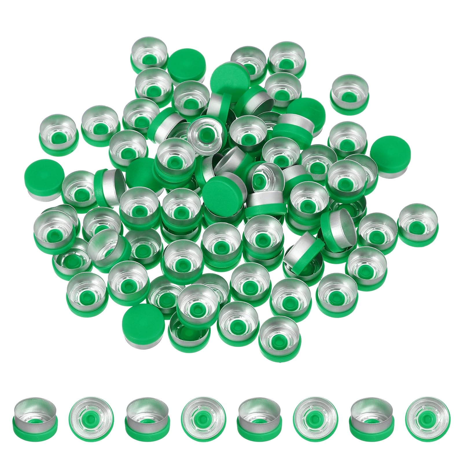 PATIKIL 20mm Aluminum Plastic Vial Top Caps Seals 250 Pcs Green — Amazon image 21