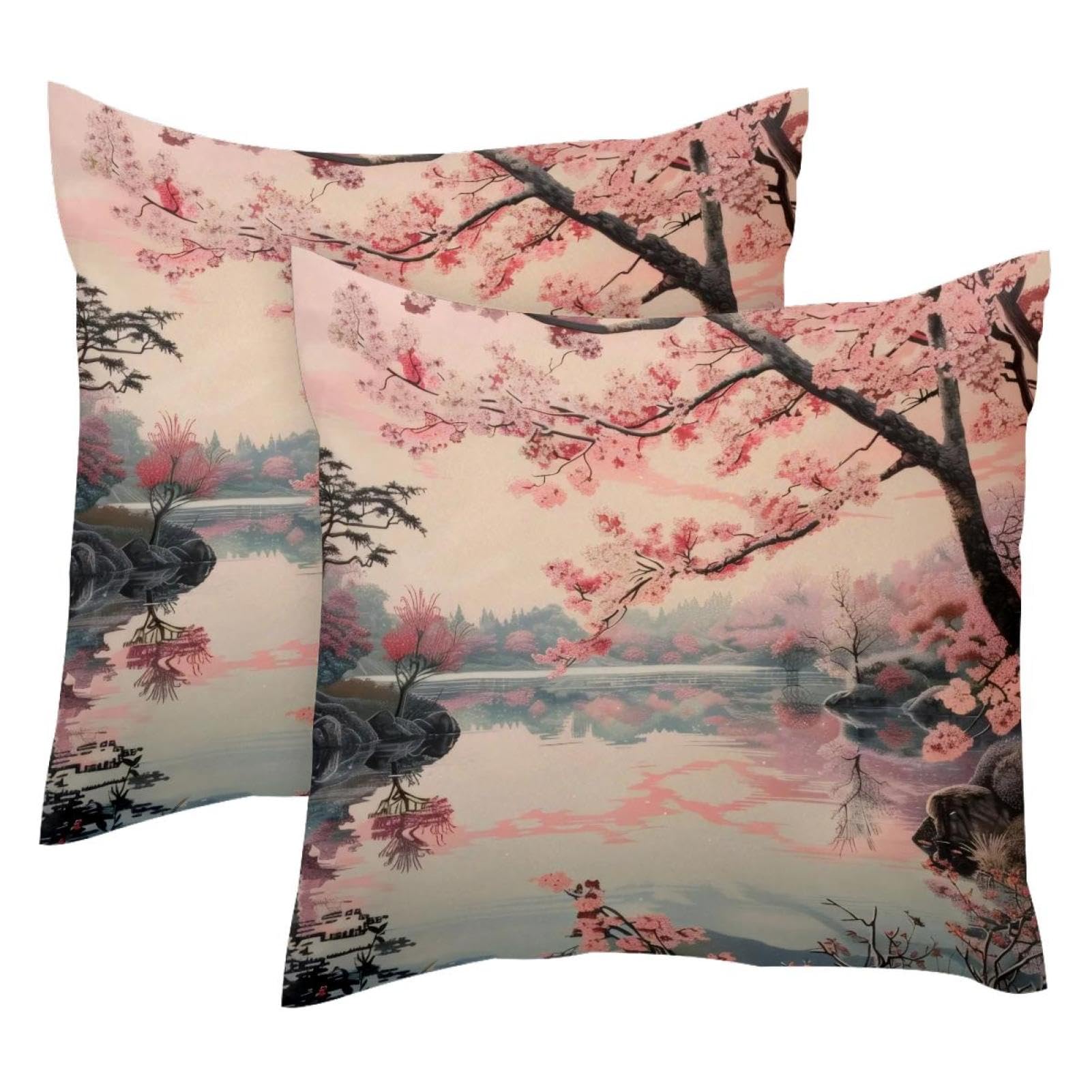 Housse de coussin en velours d&eacute;corative double face carr&eacute;e 50x50cm