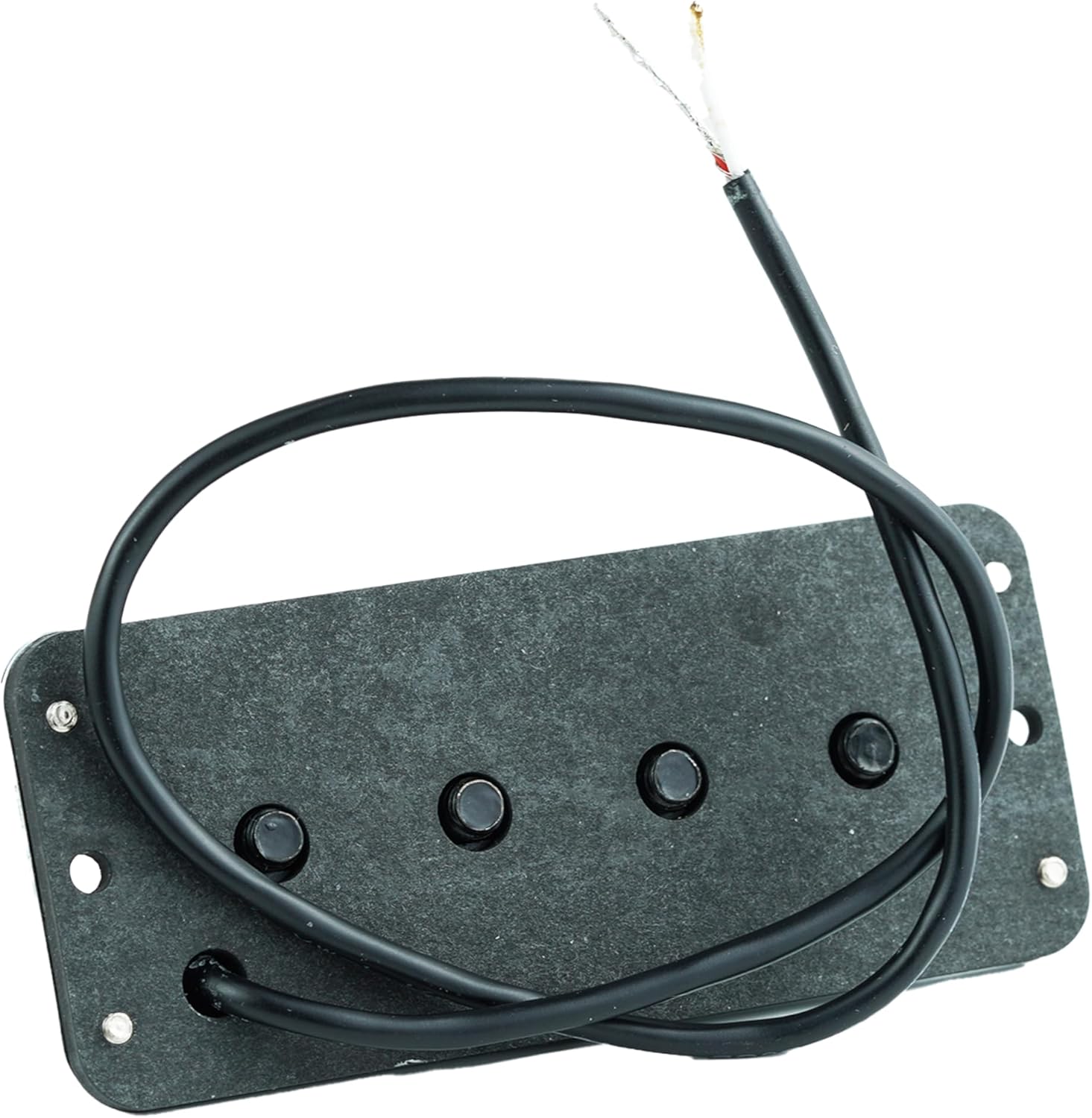 Guyker Ceramic Magnet Single Coil Pickup 8.7K Resistance 4 String Electric Bass Guitar Replacements Parts, Chrome RK04