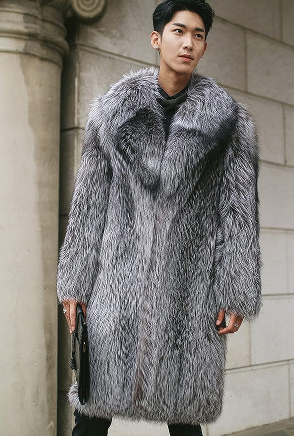 限 定 販 売 メンズ ファーコート 毛皮コート アウター かっこいい 格好良い フェイクファー ファー 防寒 ふわふわ ロング丈 ロングコート ファーコート Leasealot Co Uk