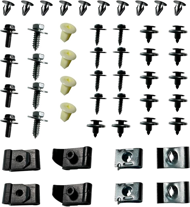 Clipes de Fixação para Protetor Inferior, Para-lama e Para-choque Toyota OTMGTGM 901-080 – Kit com 50 unidades