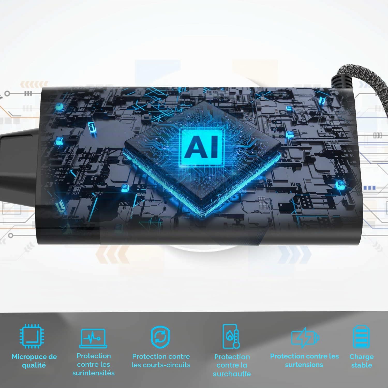 Chargeur 330W 19.5V 16.92A Slim GaN AC pour Dell Alienware X51 X17 R1 R2 M17 R3 R4 M18x P45E P48E ADP-330AB D 330PM1 11 DA330PM190 LA330PM1190PM1190PM1190PM1190PM11190PM110 90 - Câble alimentation