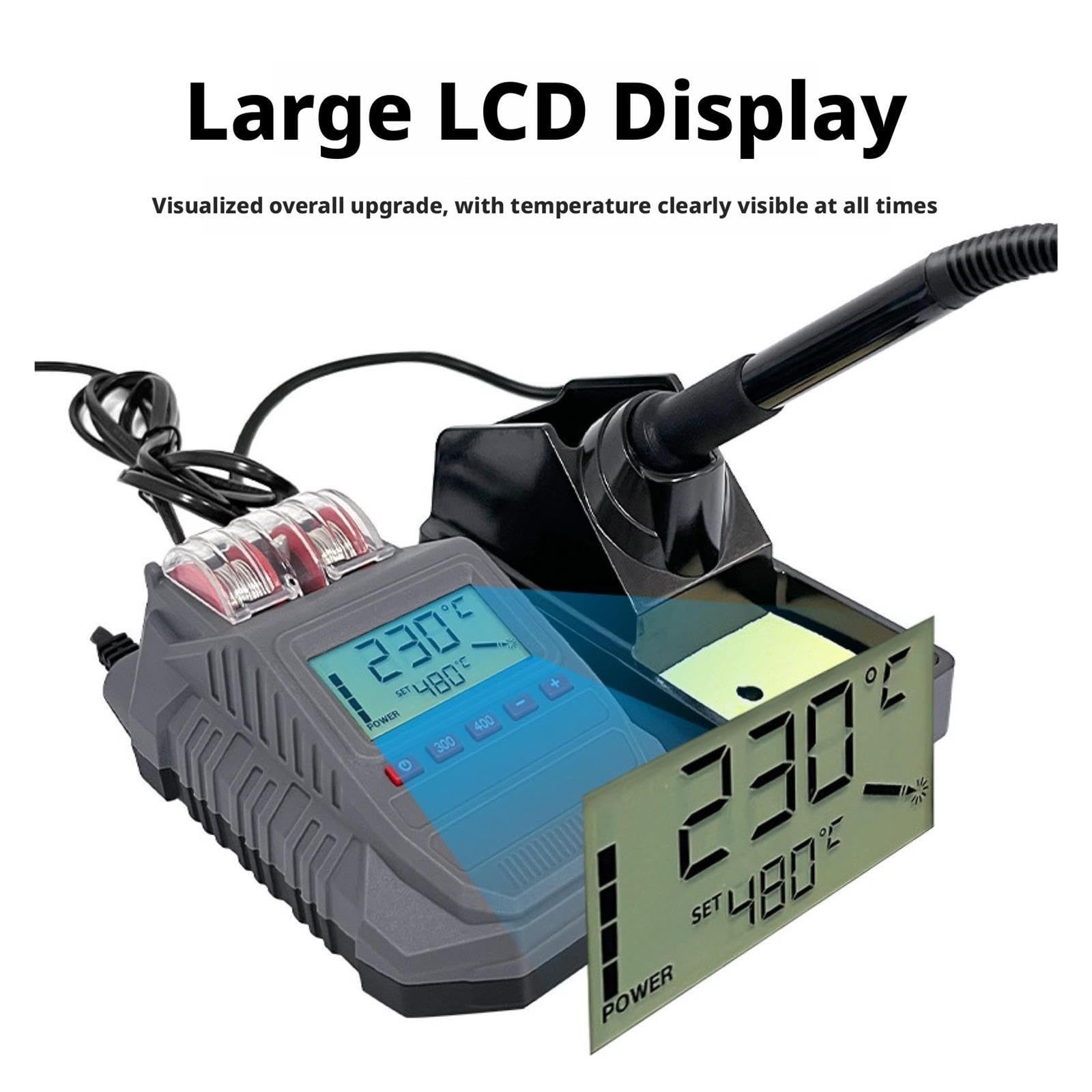 Poste de Soudure, Station de soudage LCD intelligente, haute puissance, fer à souder chauffage rapide, outil réparation téléphone
