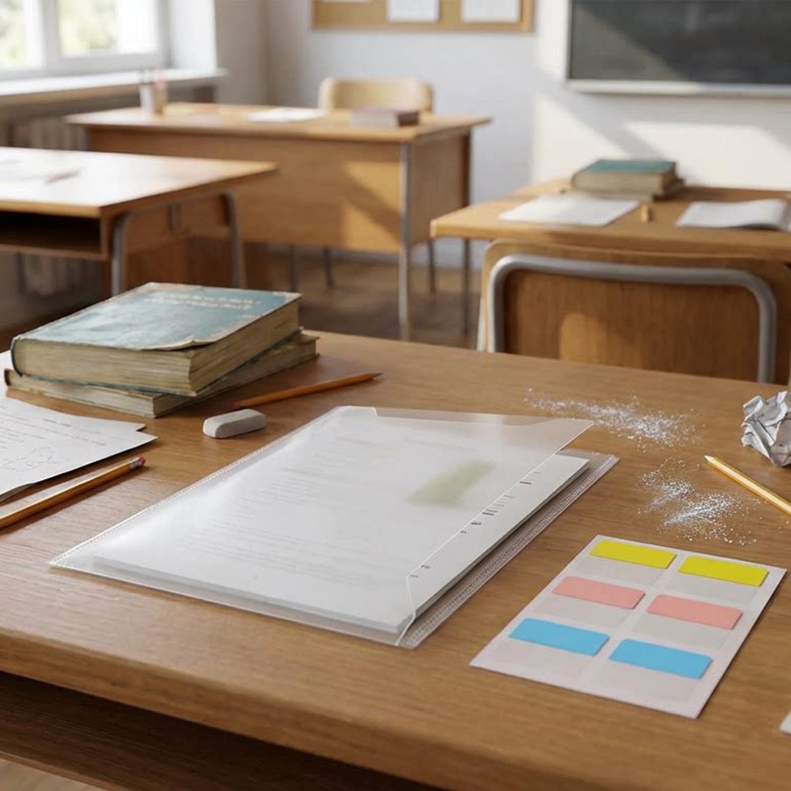 Przezroczyste etui na dokumenty 30 sztuk kopert z 60 szt | Archiwizacja dokumentów szkolnych dla nauczycieli, studentów, dorosłych, biura, szkoły, podróży służbowej