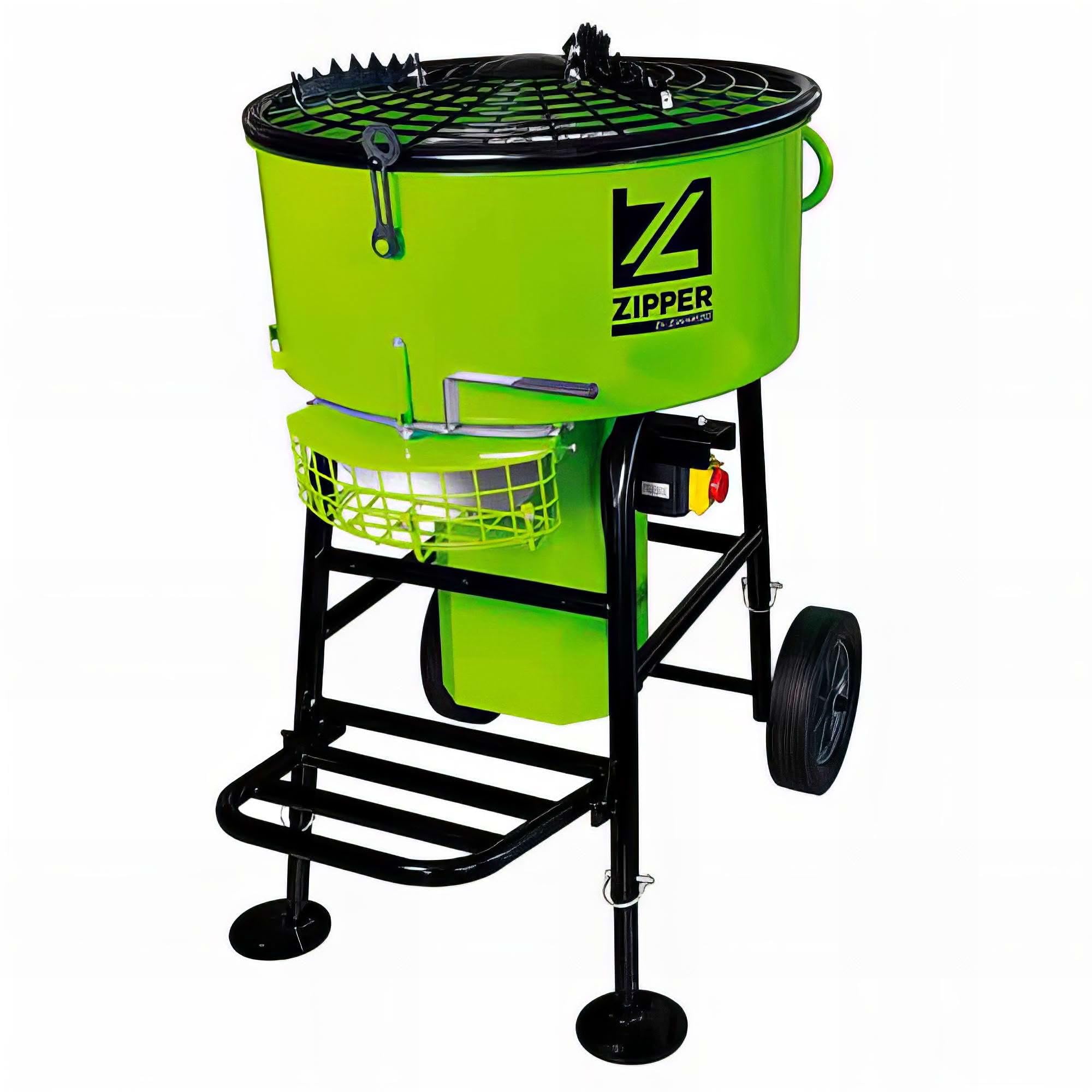 Cement Mixer Forced Action Mixer ZWM120 120L 1100W Concrete Or Resin Paddle 240V