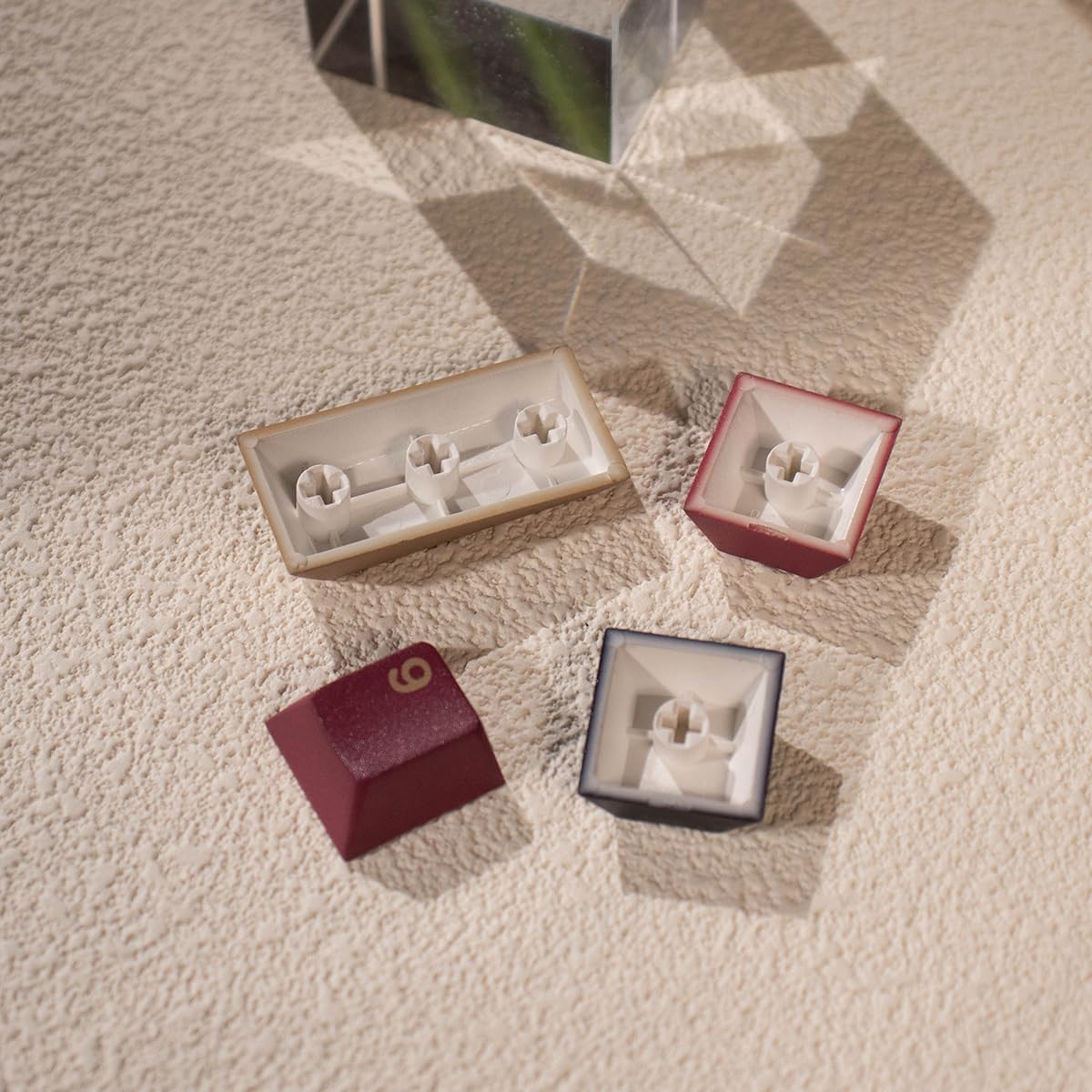 Japanese Keycaps 129 Keys PBT Red Samurai Keycap Set Fit for 61/64/87/104/108 Cherry Mx Switches Mechanical Keyboard