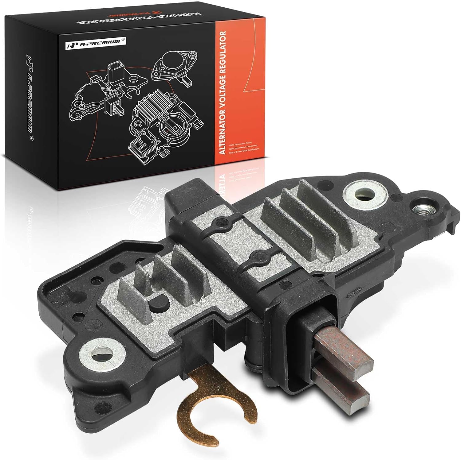 A-Premium Alternator Voltage Regulator Compatible with Mercedes-Benz E55 AMG, E320, ML500, S55 AMG, S430, SL500, CLS55 AMG, CLS500, G55 AMG, SL500, SLR McLaren, CL500, CLK320 & Mini Cooper & Audi