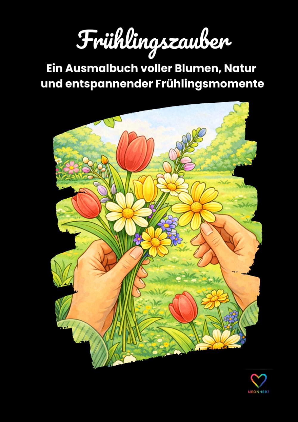Frühlingszauber: Ein Ausmalbuch voller Blumen, Natur und entspannender Frühlingsmomente