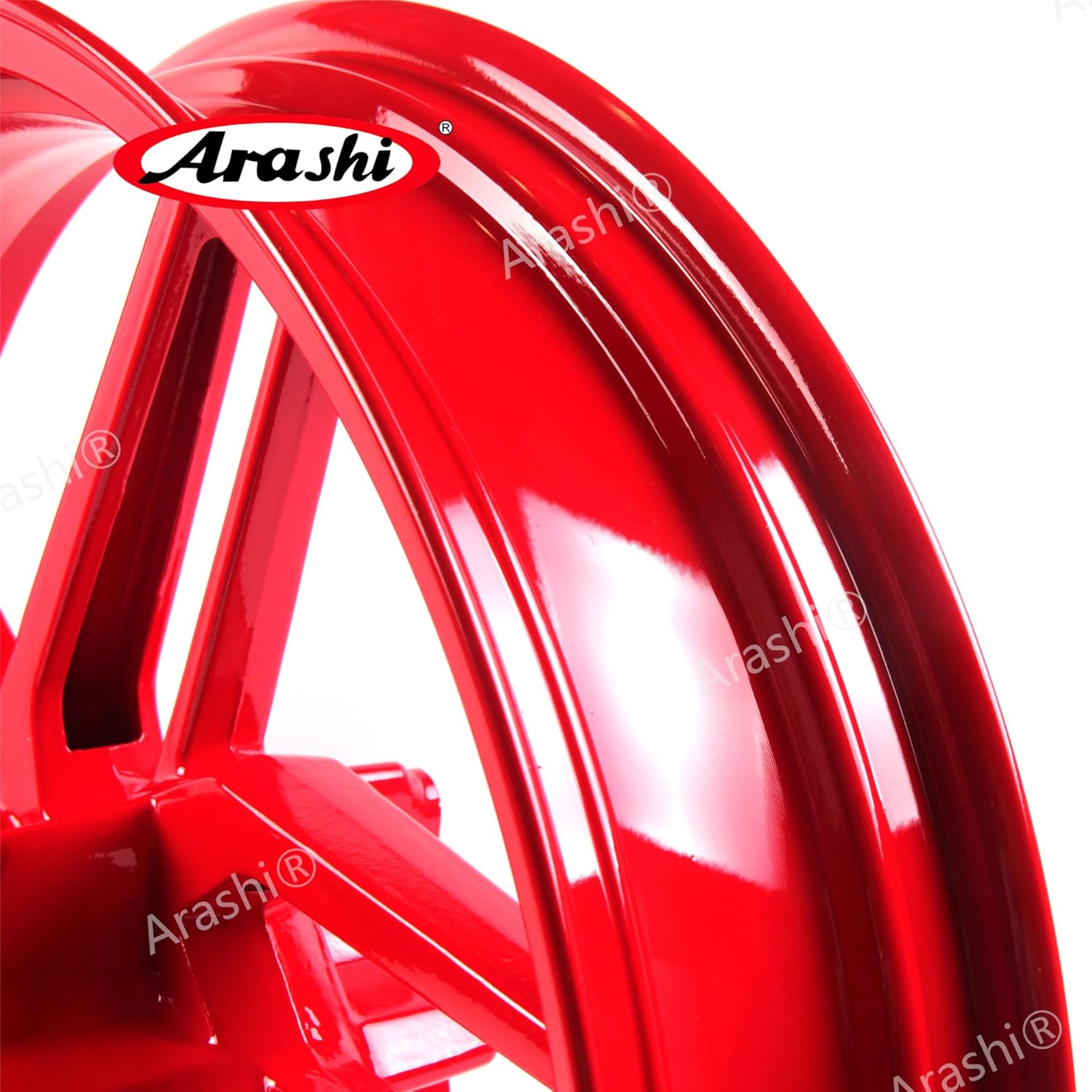 Arashi Front Wheel Rim for Ducati 899 Panigale 2014-2015, 959 2016-2019 Corse 2018-2019, 1199 2013-2015,V2 2020-2023, Motorcycle Accessories Parts Red