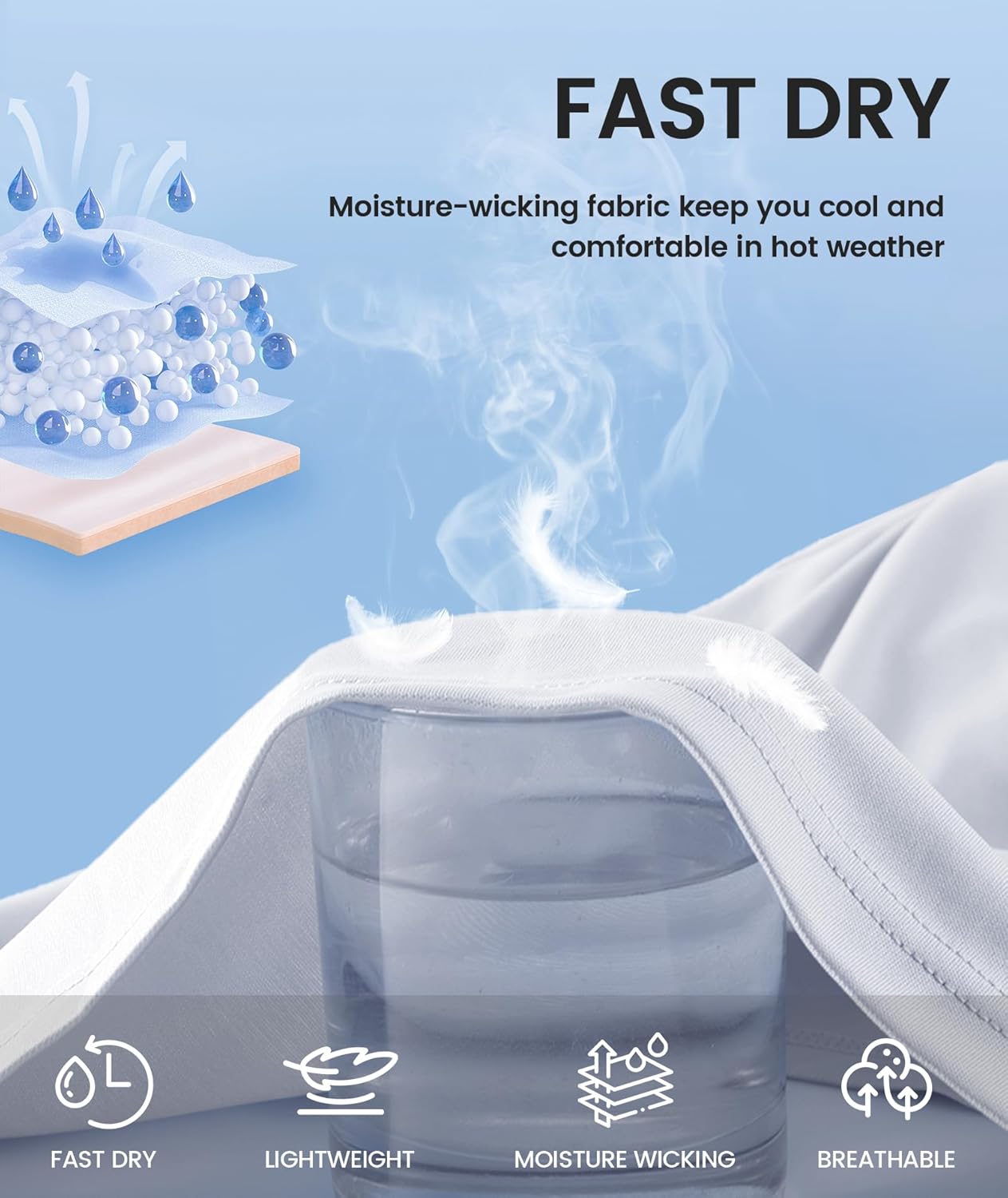 ZITY 3 Pack Men's Sun Protection Hoodie Shirt Fishing Shirts for Men UPF 50+ Long Sleeve Shirt Lightweight Rash Guard - Image 6