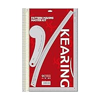 Vista 8 de Kearing - Regla curva francesa de 60 cm de aluminio para confección de patrones, costura, acolchado y diseño