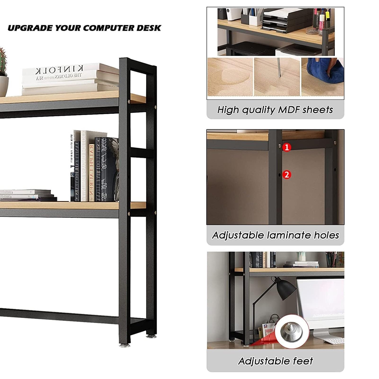 Organizador de Escritorio: Organizador de Almacenamiento, estantería Multiusos para encimera, Estante Organizador de Escritorio Ajustable, Estante de exhibición de Almacenamiento d