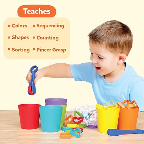 Miniatura 2 de Skillmatics Juego de clasificación de arcoíris de silicona, juguete educativo y de aprendizaje, habilidades de clasificación, conteo y