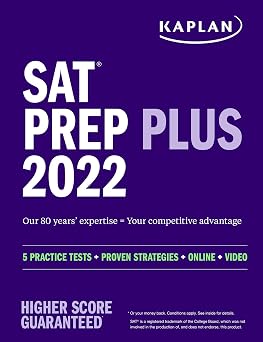 SAT Prep Plus 2022 5 Practice Tests + Proven Strategies + Online + Video