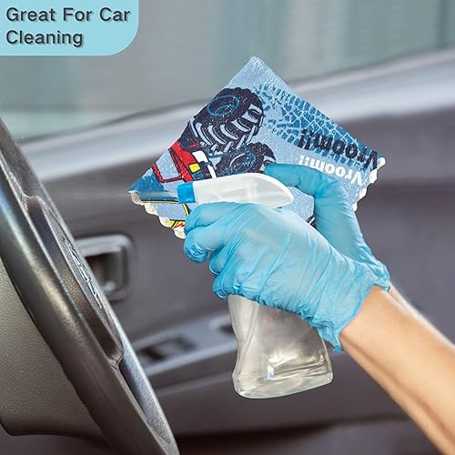 Miniatura 7 de FRODOTGV Cars Tire Mark Quality Decor Home Kitchen Towels Absorbent 6 Pack Microfiber Drying Towel Kitchen for Restaurant Table