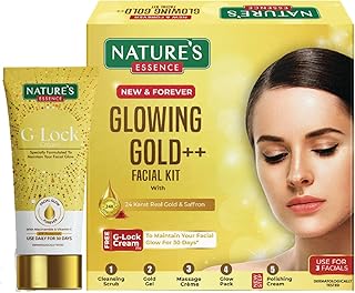 Nature's Essence - Kit facial dorado brillant...