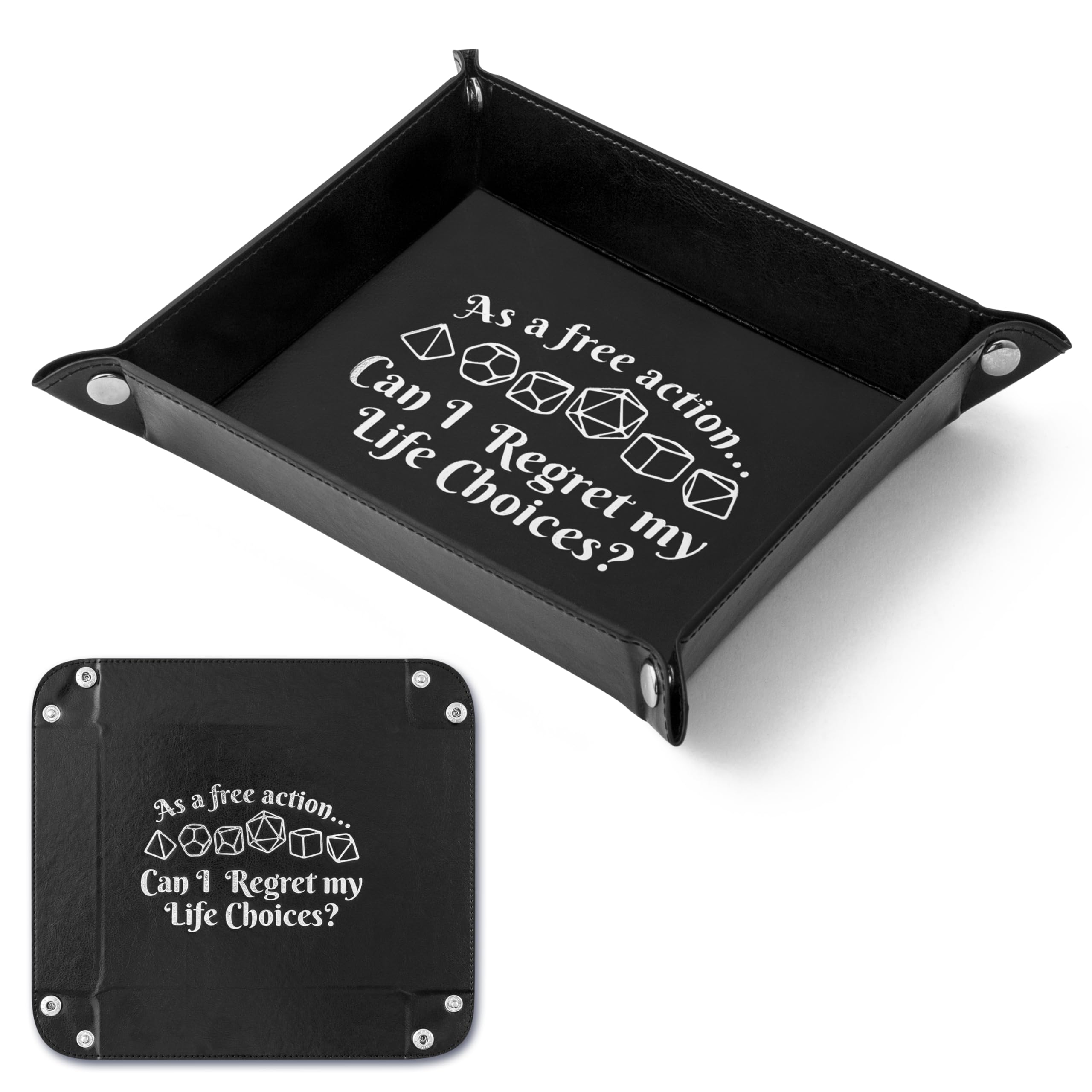 Amazon.com: Haooryx PU Leather Dice Tray - Novelty Magnetic